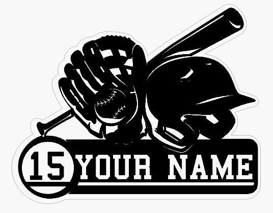 Personalized Baseball Player Sign - Custom Softball Wood Sign - 3d Baseball Player Sign - Softball Name Sign - Baseball Silhouette Sign