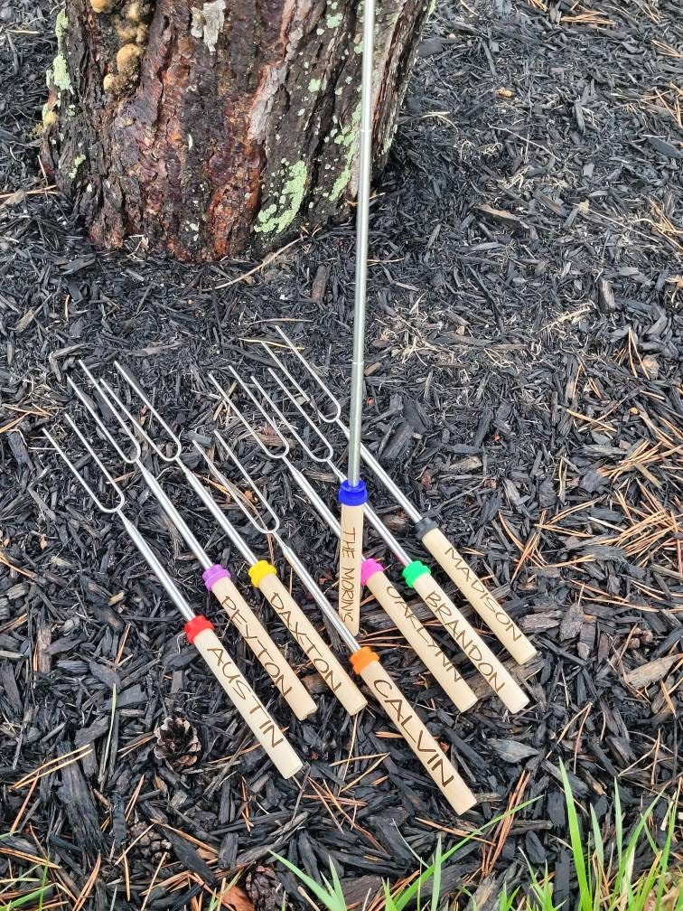 Personalized Campfire Roasting Sticks