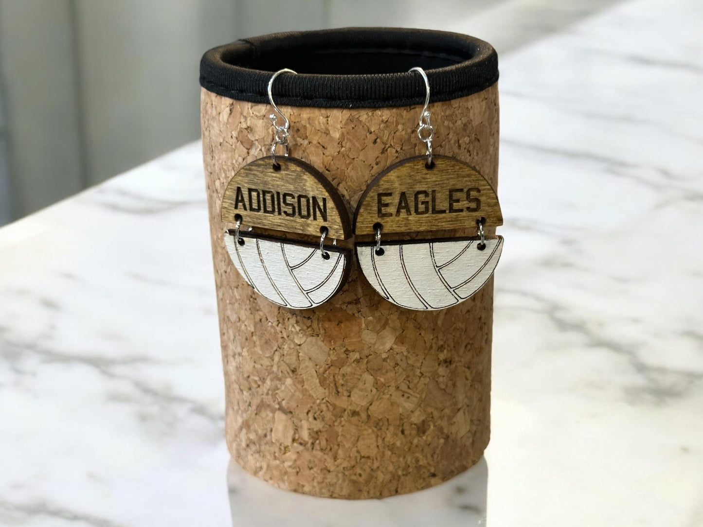 Personalized Volleyball Earrings