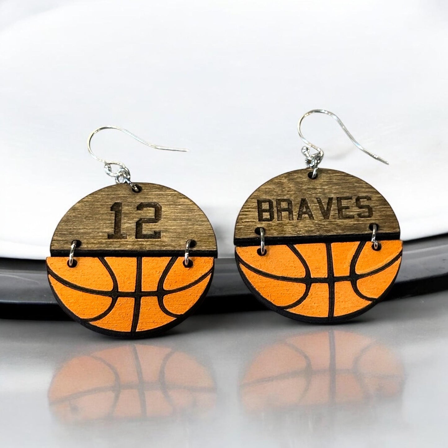 Personalized Basketball Earrings
