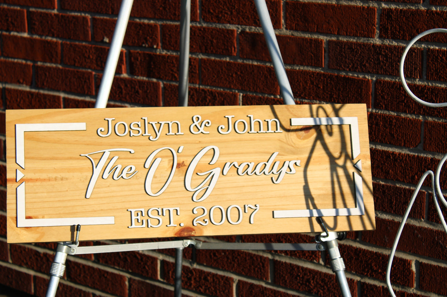 Personalized Established Sign - Custom Wood Name Sign - Wedding Gift with Last Name - Home Decor - Wall Art - Anniversary Gift