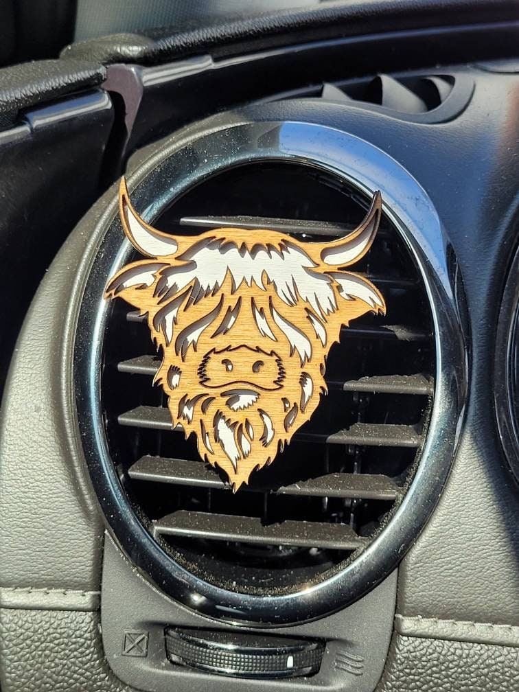 Highland Cow Vent Clip