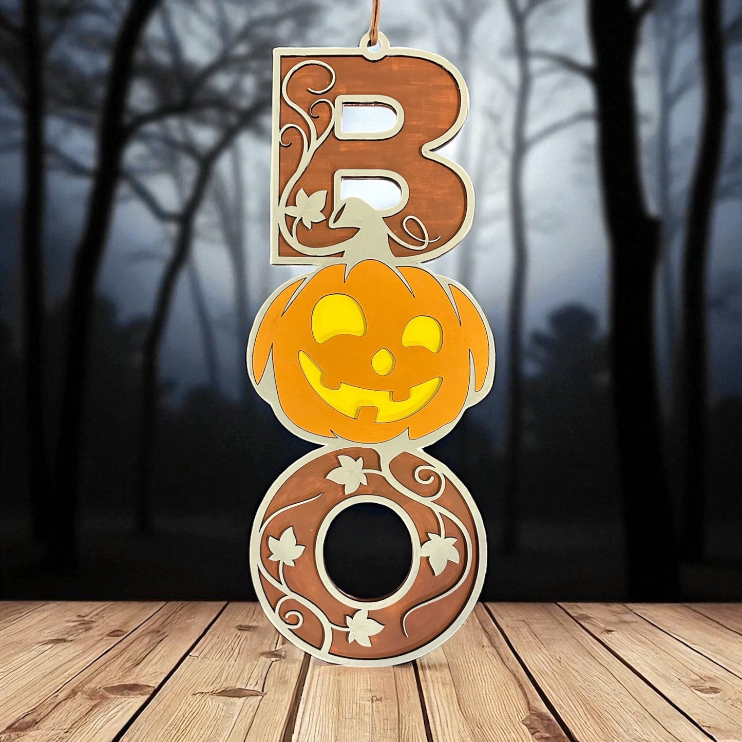 Pumpkin BOO Door Hanger