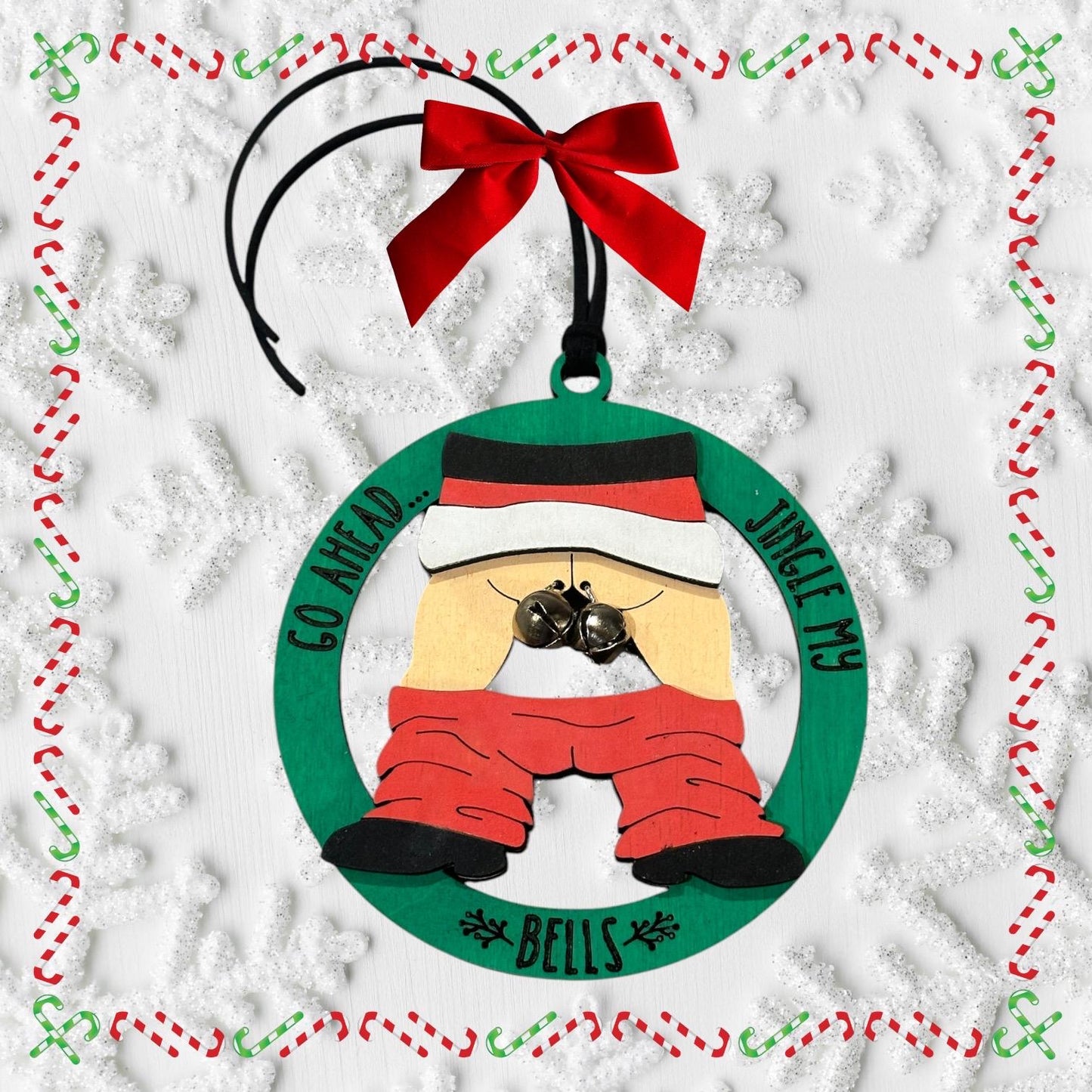 Jingle my bells ornament, men’s gag gift, women’s gag gift