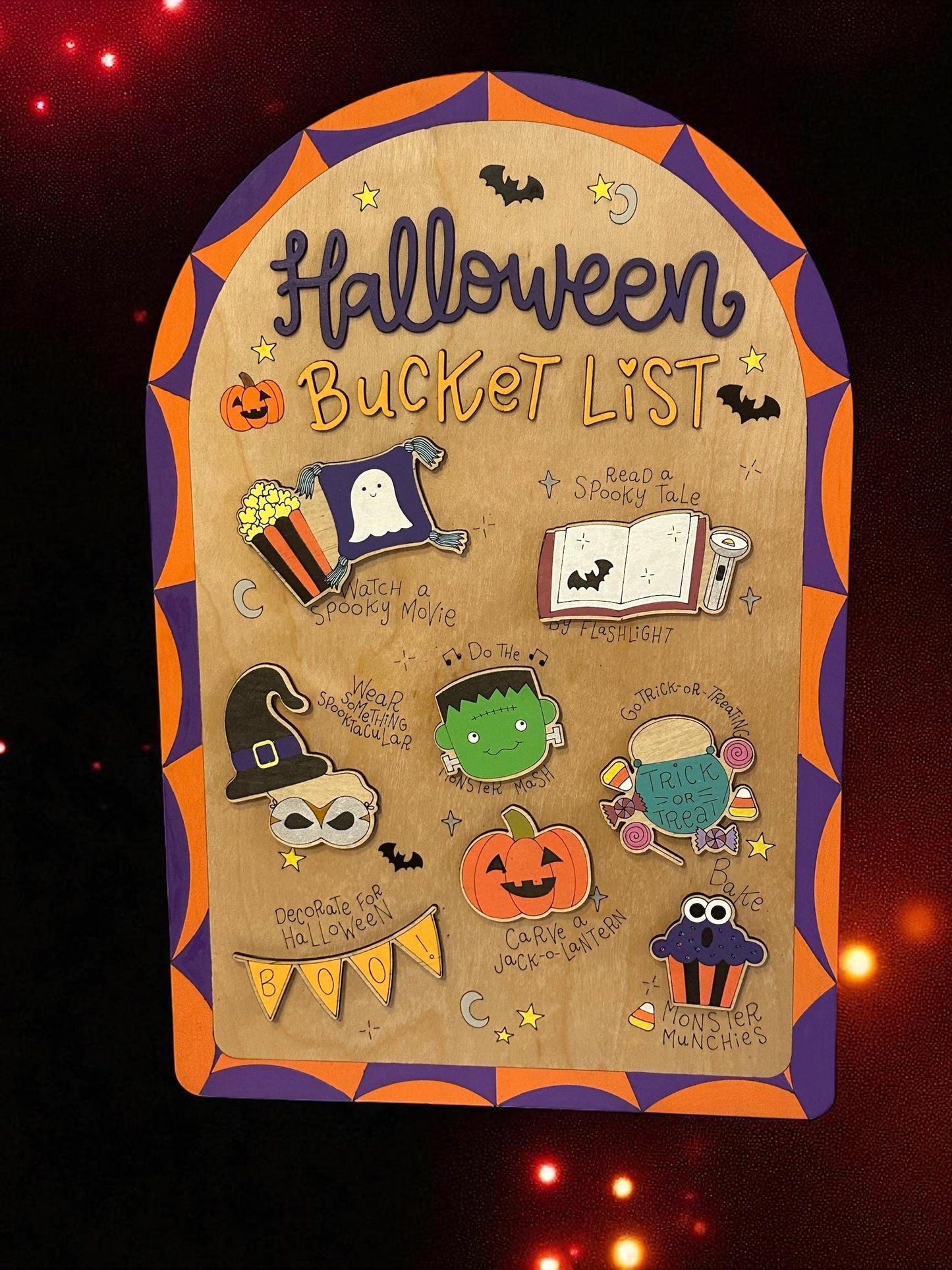 Halloween Bucket List Sign
