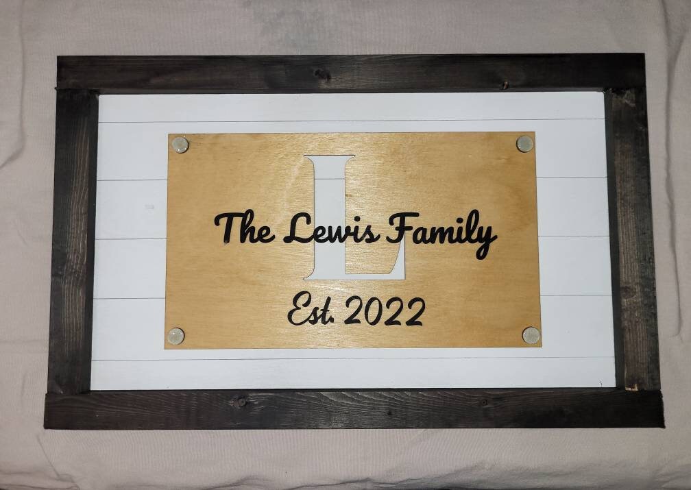 Personalized Last Name Sign