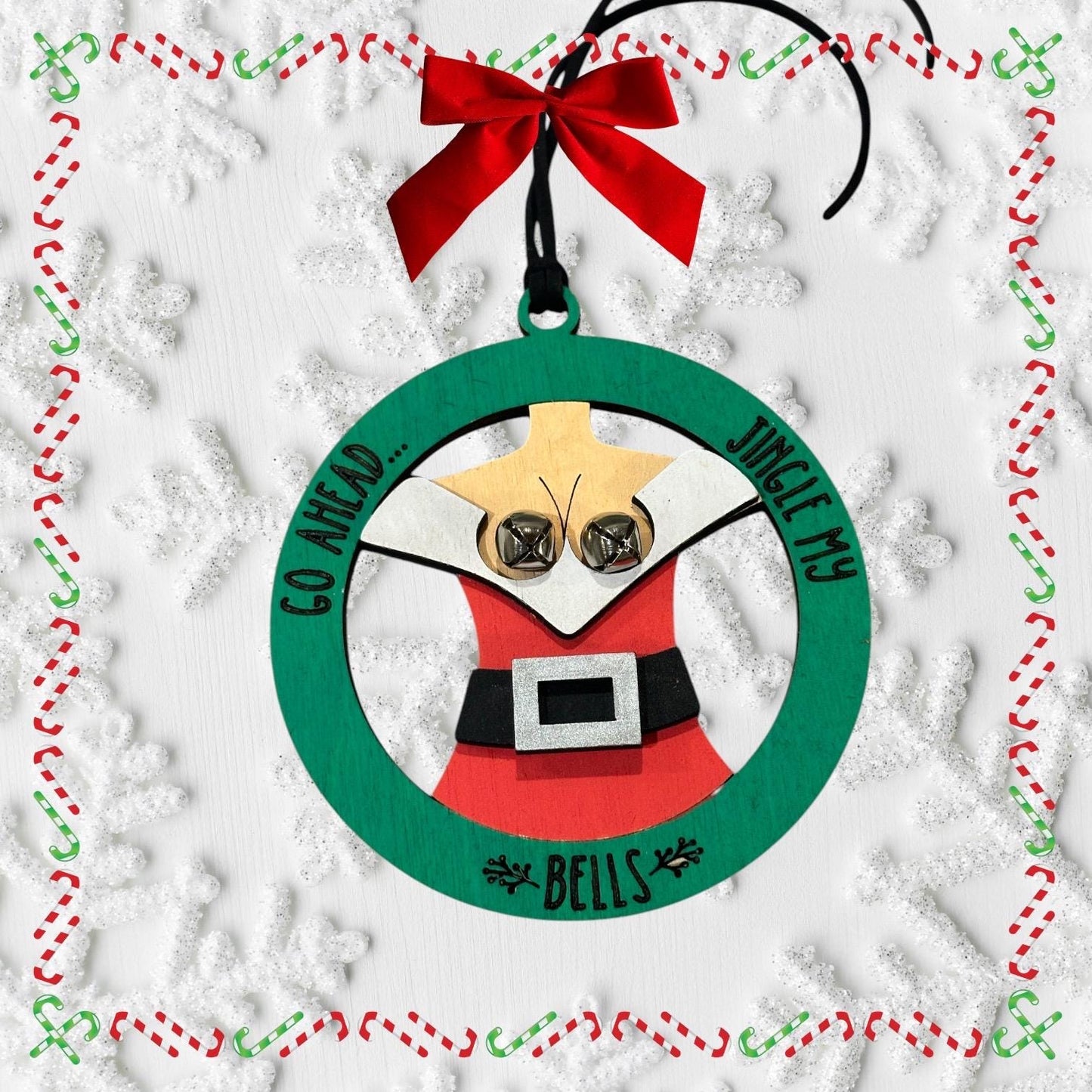 Jingle my bells ornament, men’s gag gift, women’s gag gift