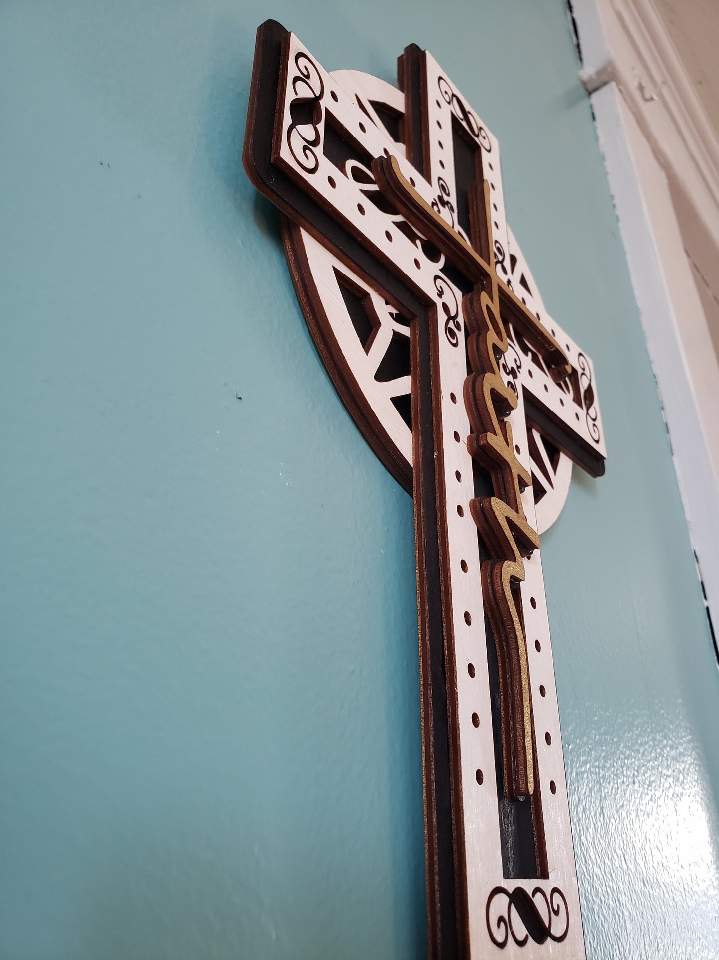 Wooden Cross Wall Hanging