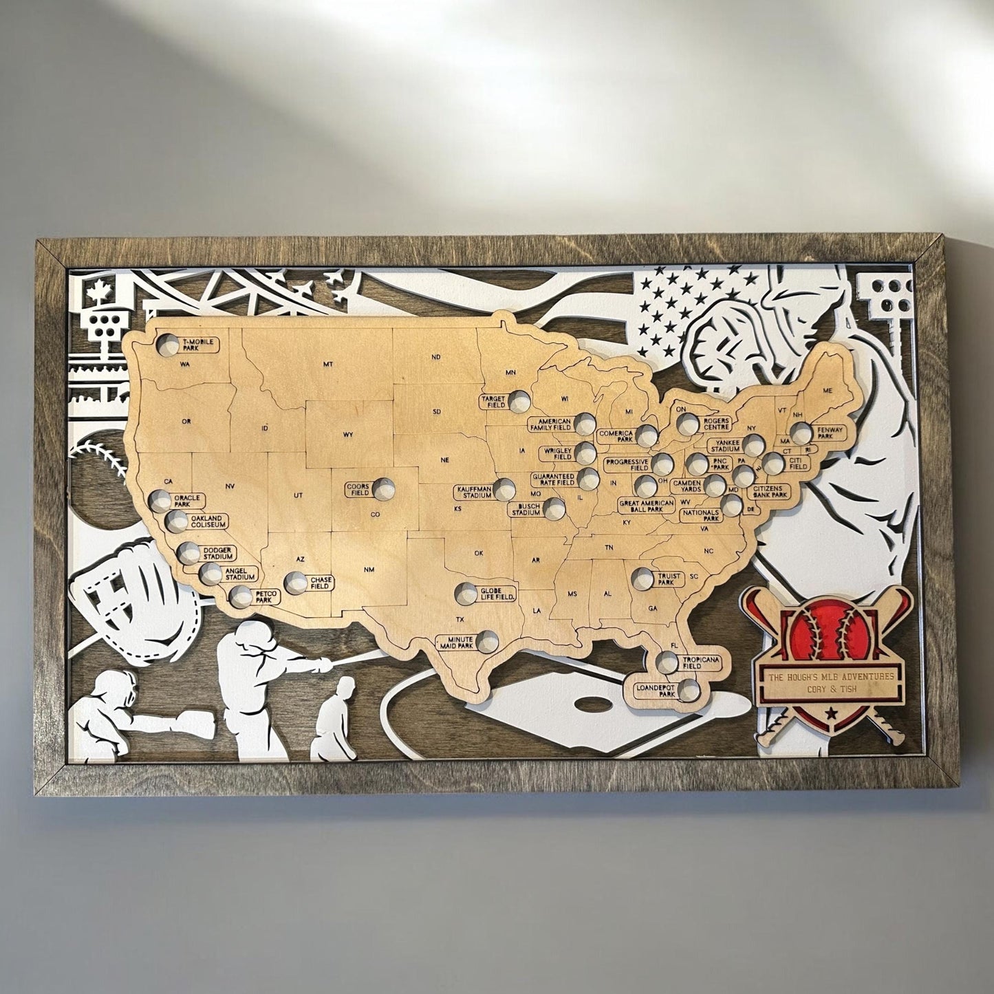 Personalized MLB Travel Map