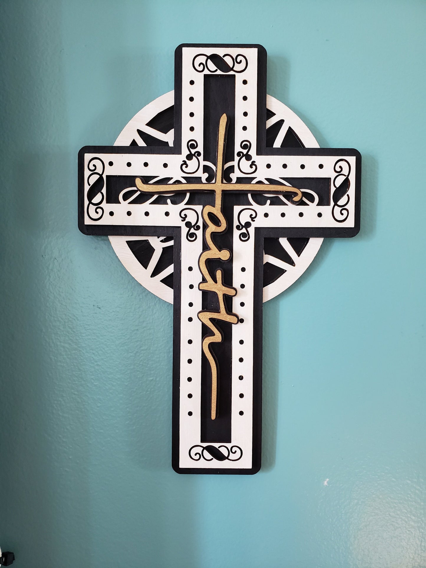 Wooden Cross Wall Hanging