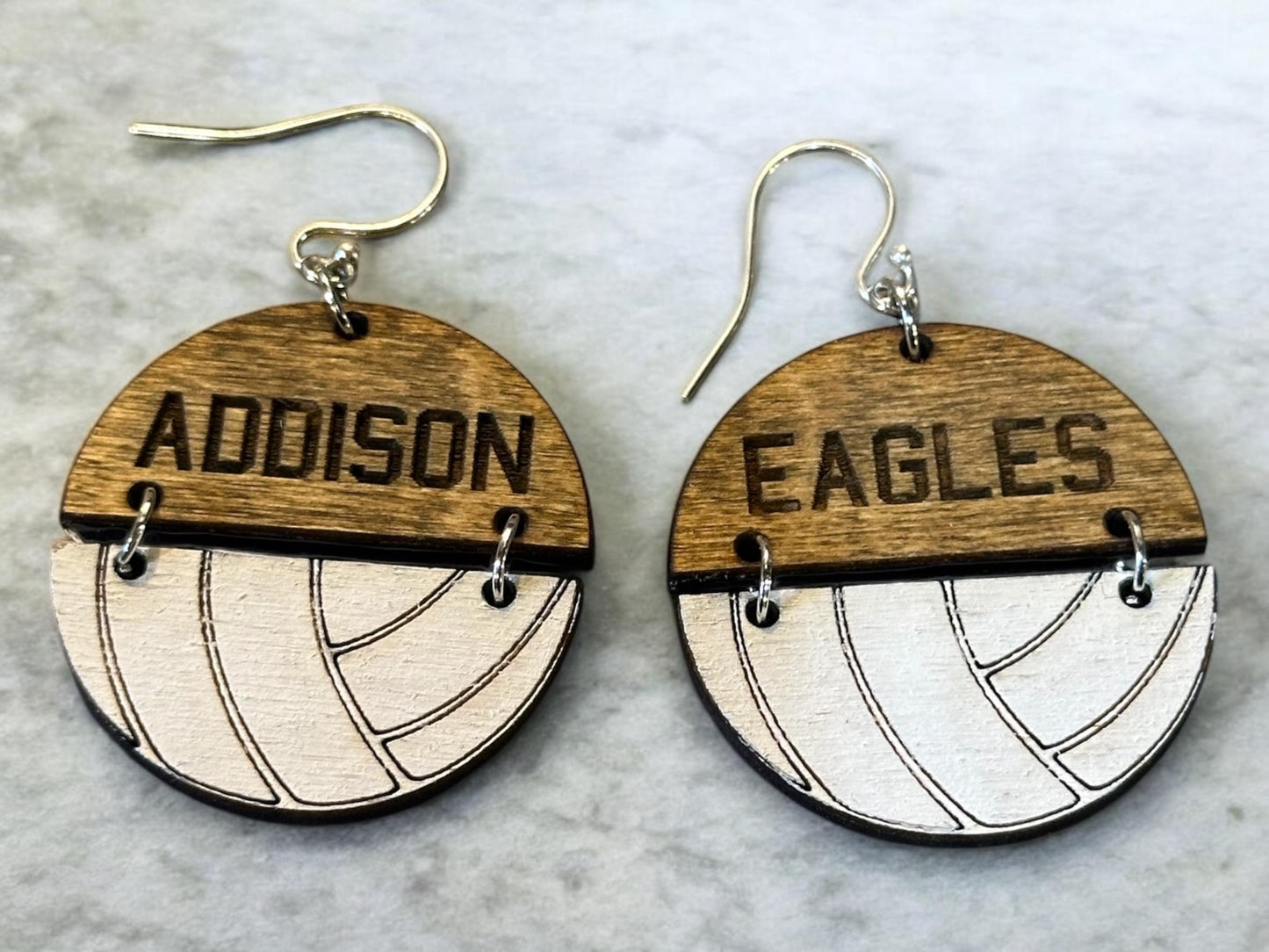 Personalized Volleyball Earrings