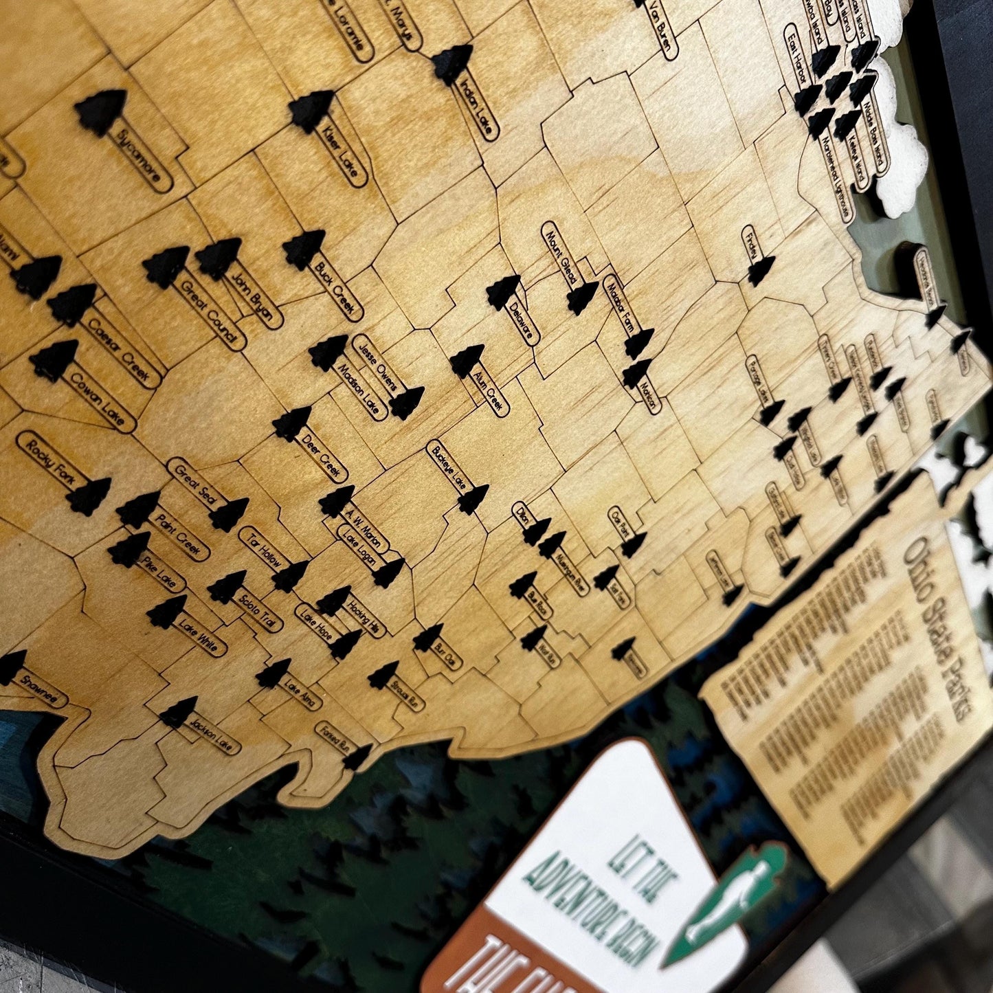 Ohio State Park Camping Map