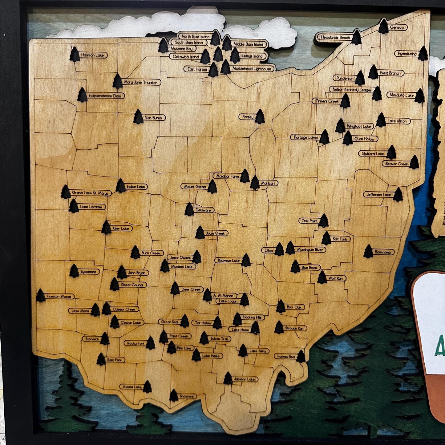 Ohio State Park Camping Map