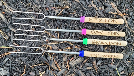 Personalized Campfire Roasting Sticks
