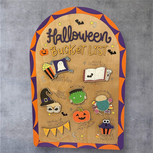 Halloween Bucket List Sign