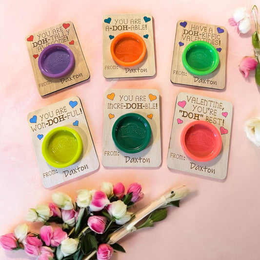 Play-Doh Valentines - Non-Candy Classroom Gifts