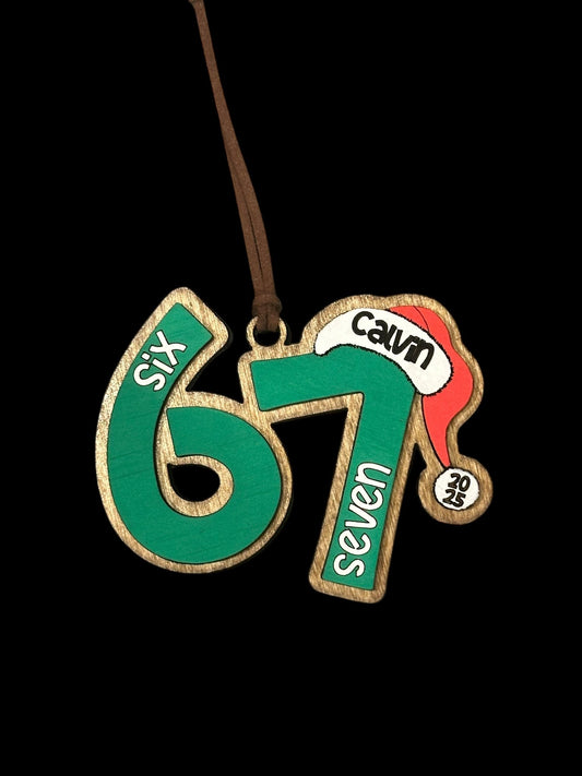 Six Seven Personalized Ornament