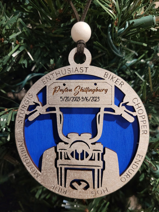 Motorcycle Memorial Ornament