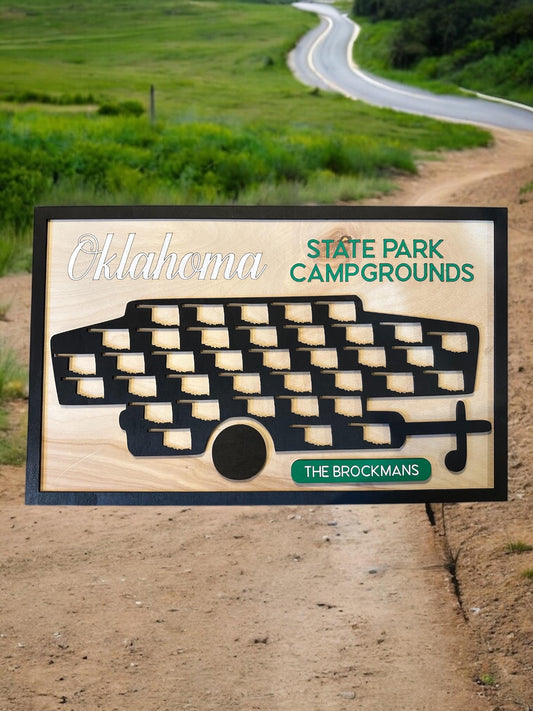 Oklahoma State Park Camping Map