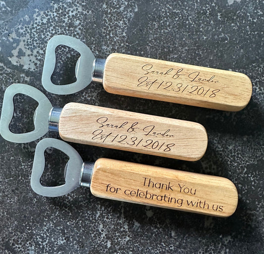 Personalized Wood Bottle Opener