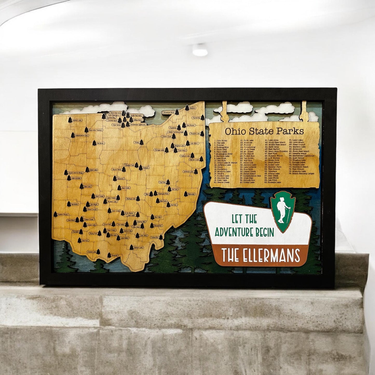 Ohio State Park Camping Map