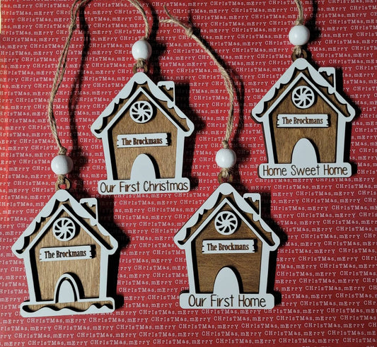 Gingerbread house ornament