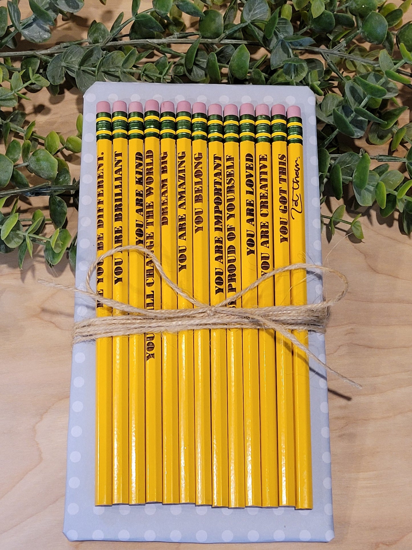 Motivational Affirmation Pencils