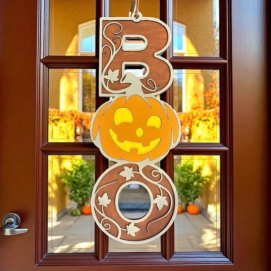 Pumpkin BOO Door Hanger