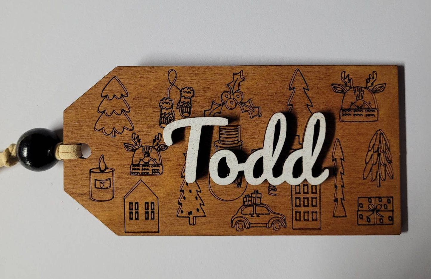 Wooden Stocking Tags
