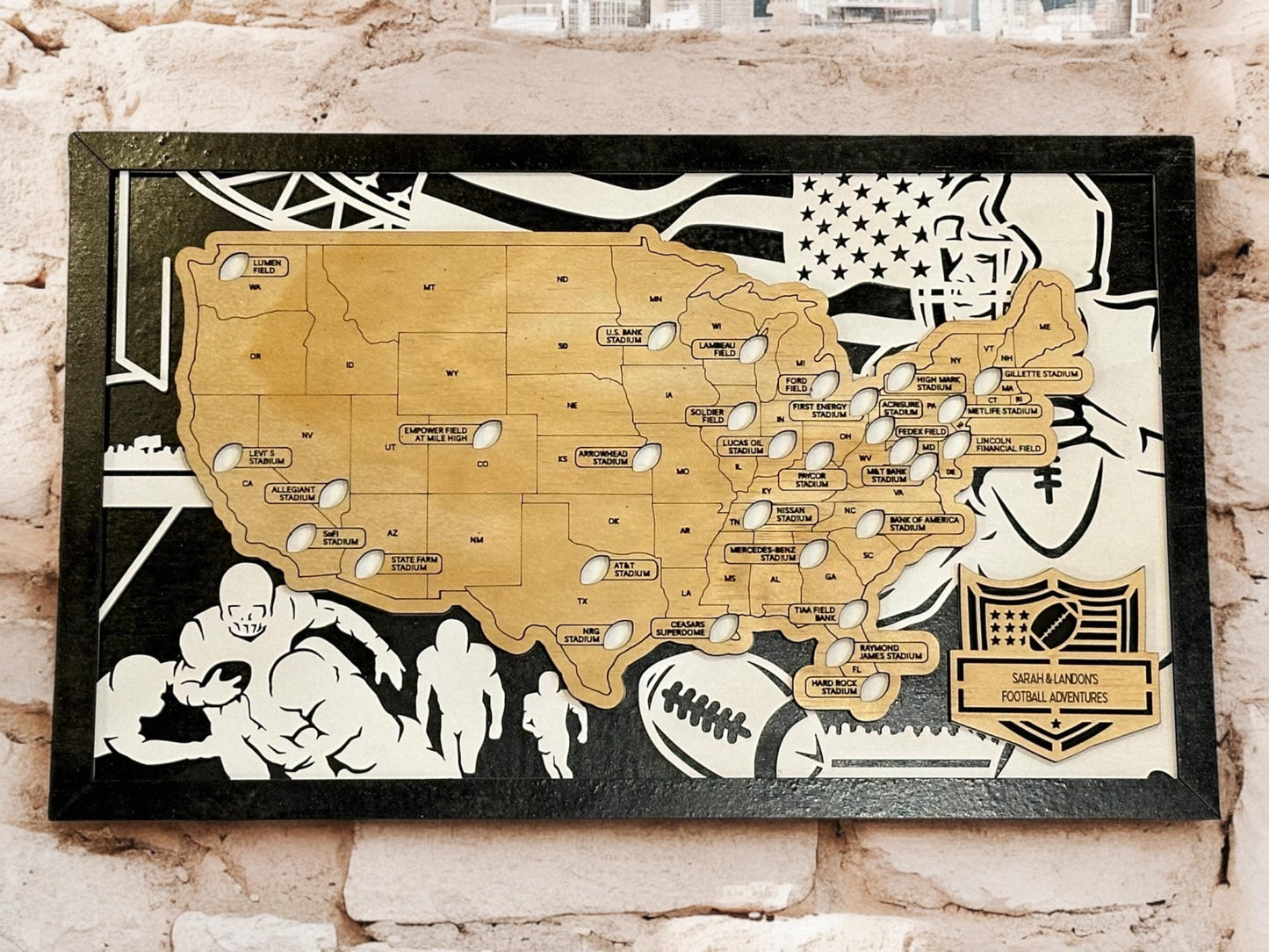 NFL Stadium Travel Map