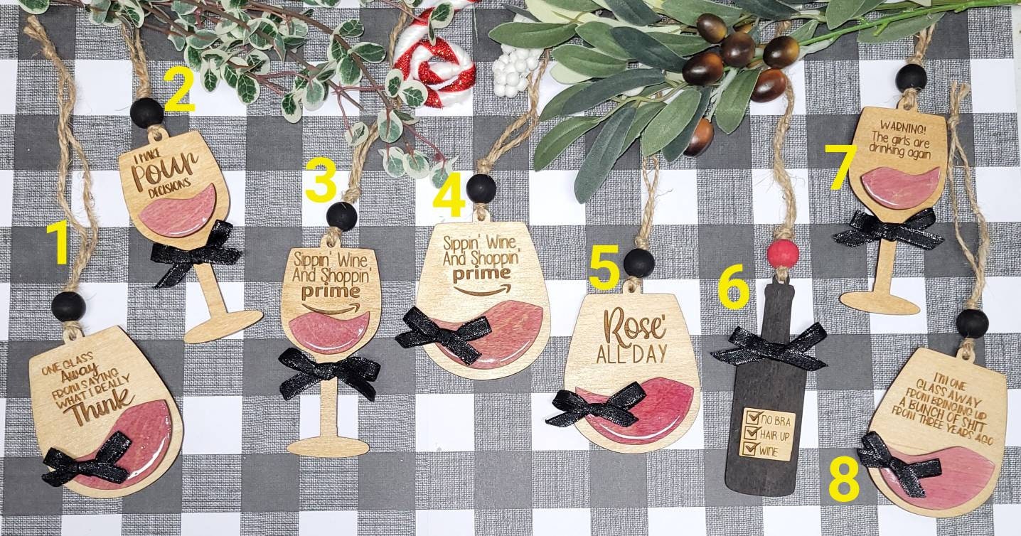 Wine Lover Ornaments