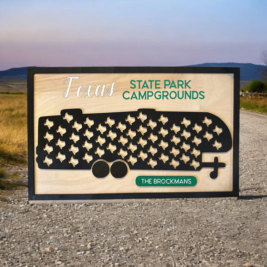 Texas State Park Camping Map