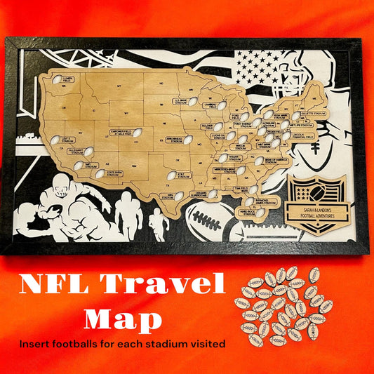 NFL Stadium Travel Map