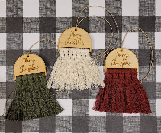 Boho Macrame Christmas Tags