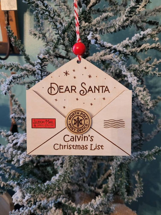 Child's Christmas List Ornament