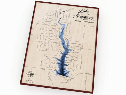 Lake Lakengren Bathymetric Map
