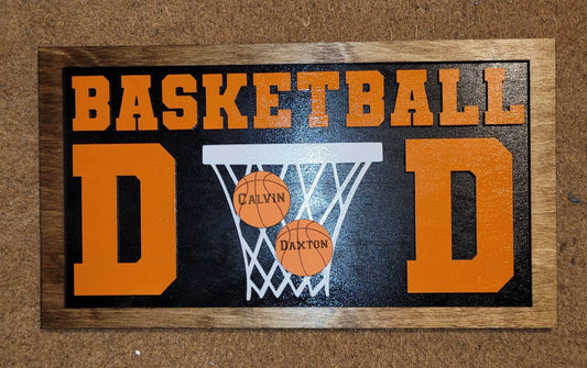 Basketball Mom or Dad Sign