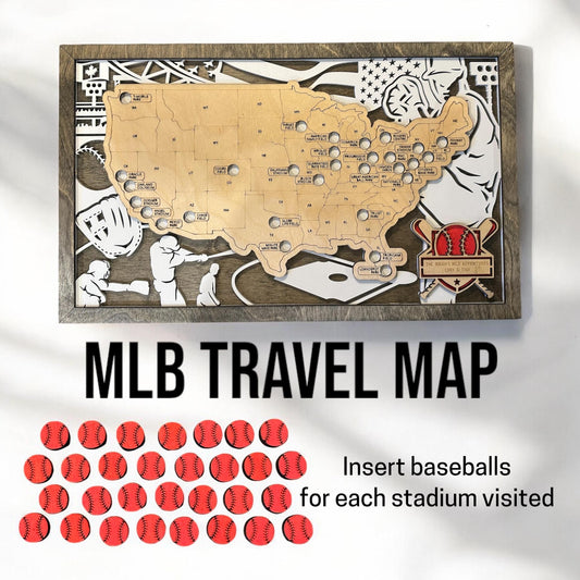 Personalized MLB Travel Map