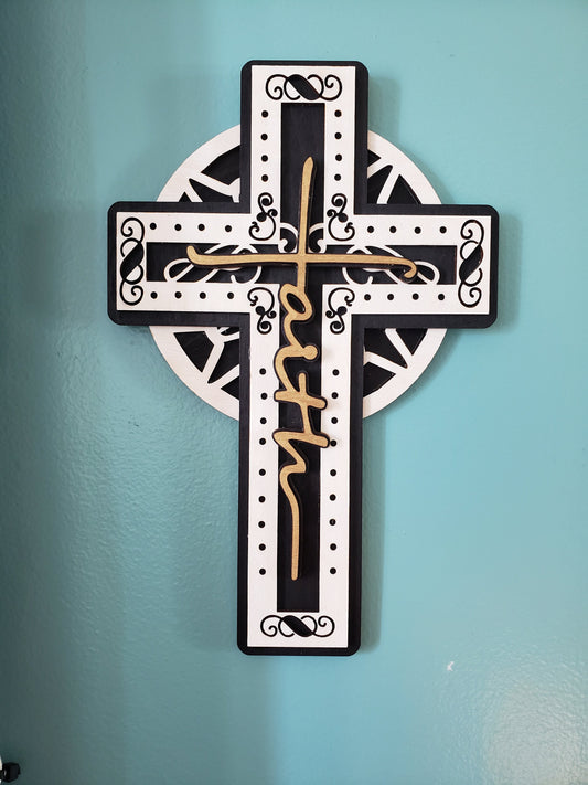 Wooden Cross Wall Hanging
